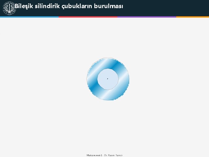 Bileşik silindirik çubukların burulması Mukavemet I - Dr. Rasim Temür 