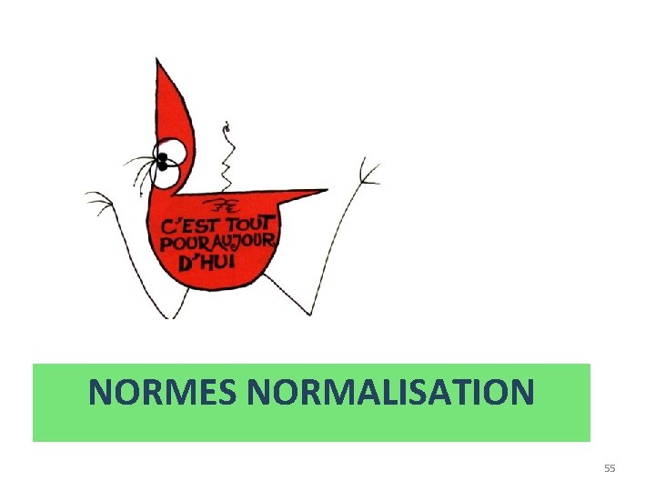NORMES NORMALISATION 55 
