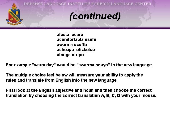 (continued) afasta ocaro acomfortabla osofo awarma ocoffo acheapa oticketso alonga otripo For example "warm