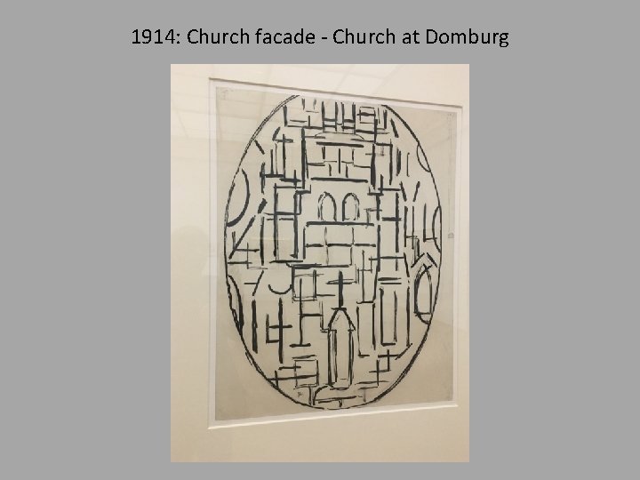 1914: Church facade - Church at Domburg 