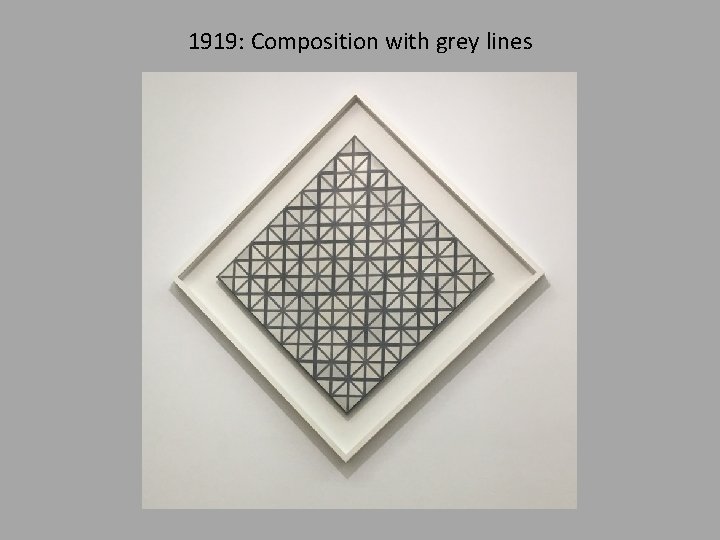 1919: Composition with grey lines 