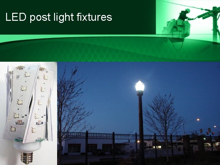 LED post light fixtures 
