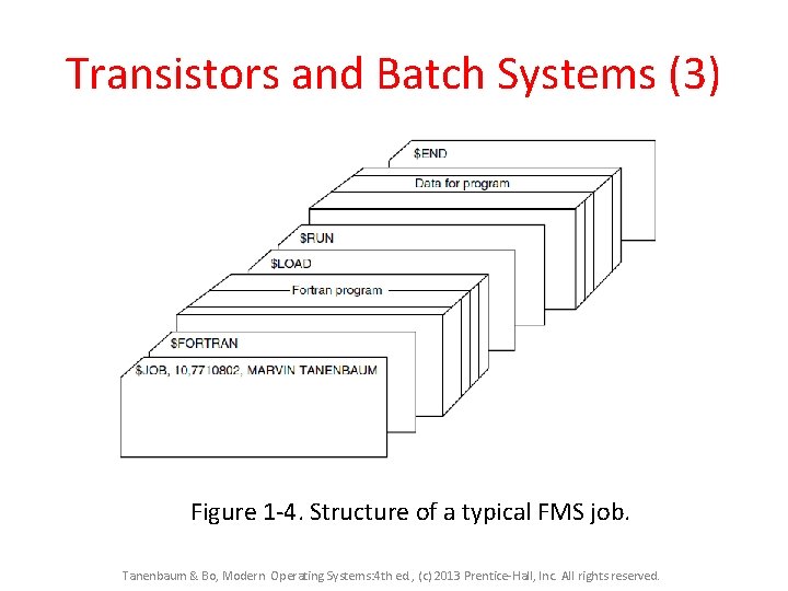 Transistors and Batch Systems (3) Figure 1 -4. Structure of a typical FMS job. Transistors and Batch Systems (3) Figure 1 -4. Structure of a typical FMS job.