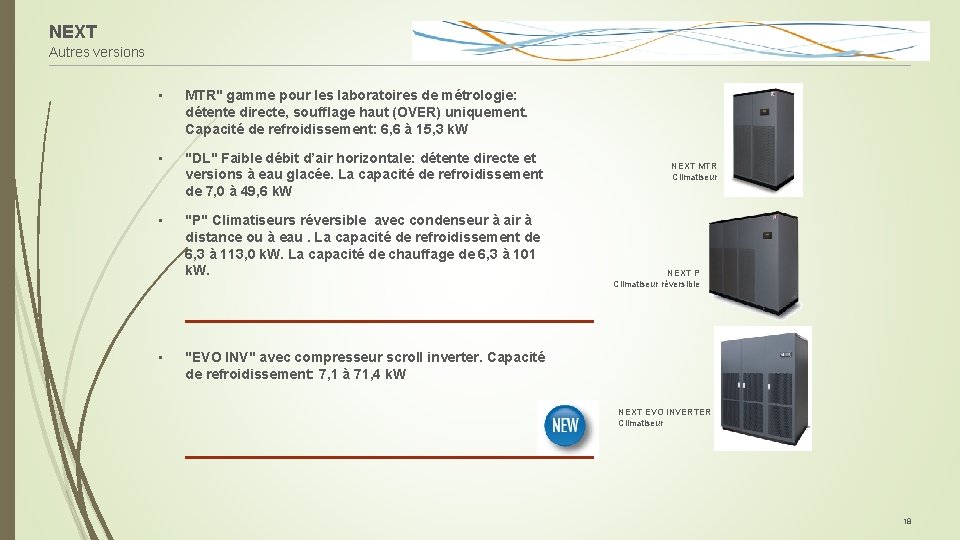 NEXT Autres versions • MTR" gamme pour les laboratoires de métrologie: détente directe, soufflage