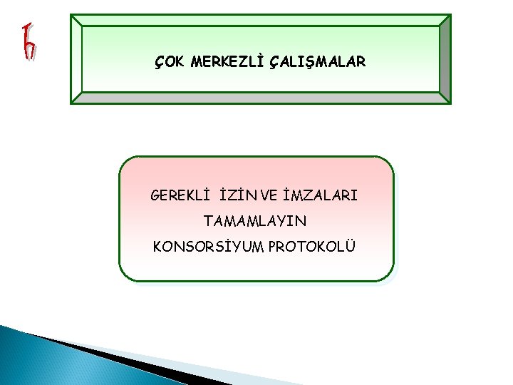 ÇOK MERKEZLİ ÇALIŞMALAR GEREKLİ İZİN VE İMZALARI TAMAMLAYIN KONSORSİYUM PROTOKOLÜ 