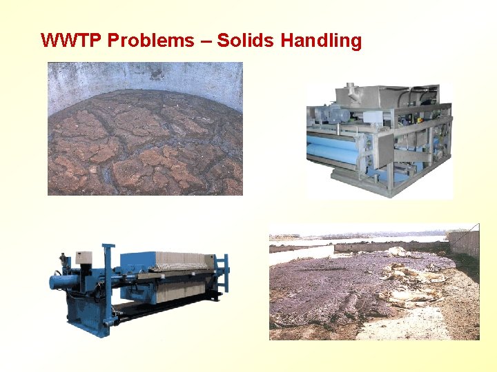 WWTP Problems – Solids Handling 