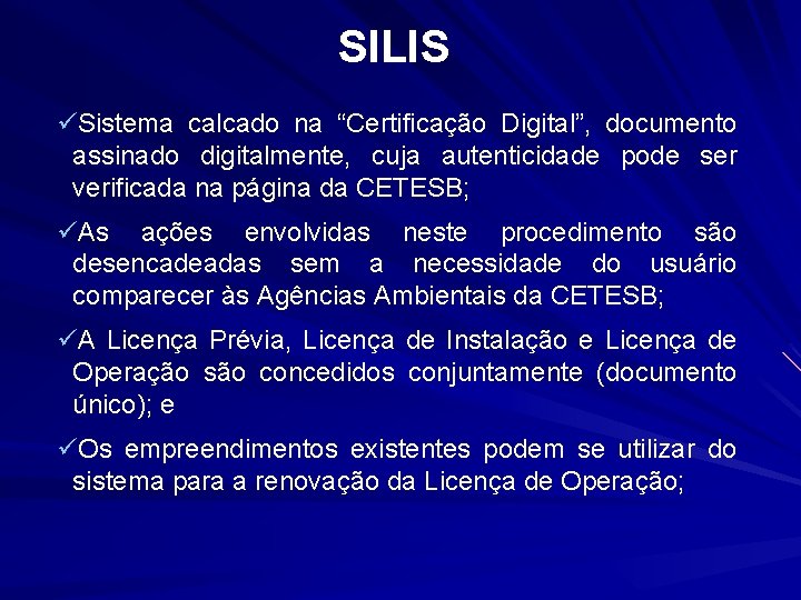 SILIS üSistema calcado na “Certificação Digital”, documento assinado digitalmente, cuja autenticidade pode ser verificada
