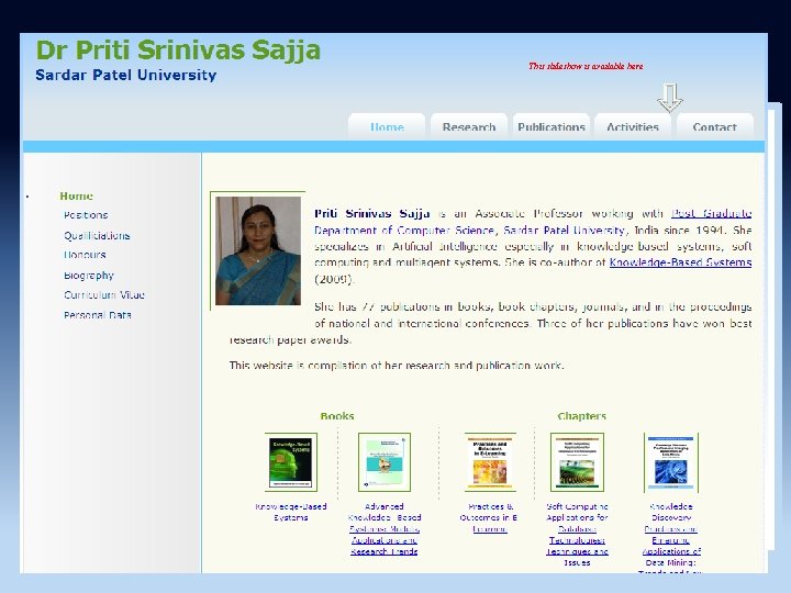 Knowledge-Based Systems Created By Priti Srinivas Sajja This slideshow is available here 3 