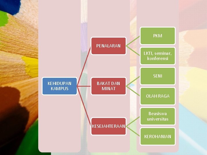 PKM PENALARAN LKTI, seminar, konferensi SENI KEHIDUPAN KAMPUS BAKAT DAN MINAT OLAH RAGA Beasiswa