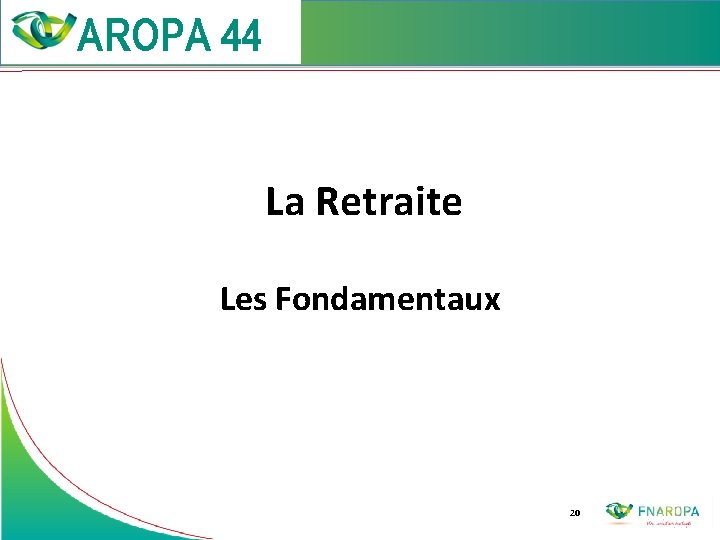  La Retraite Les Fondamentaux 20 