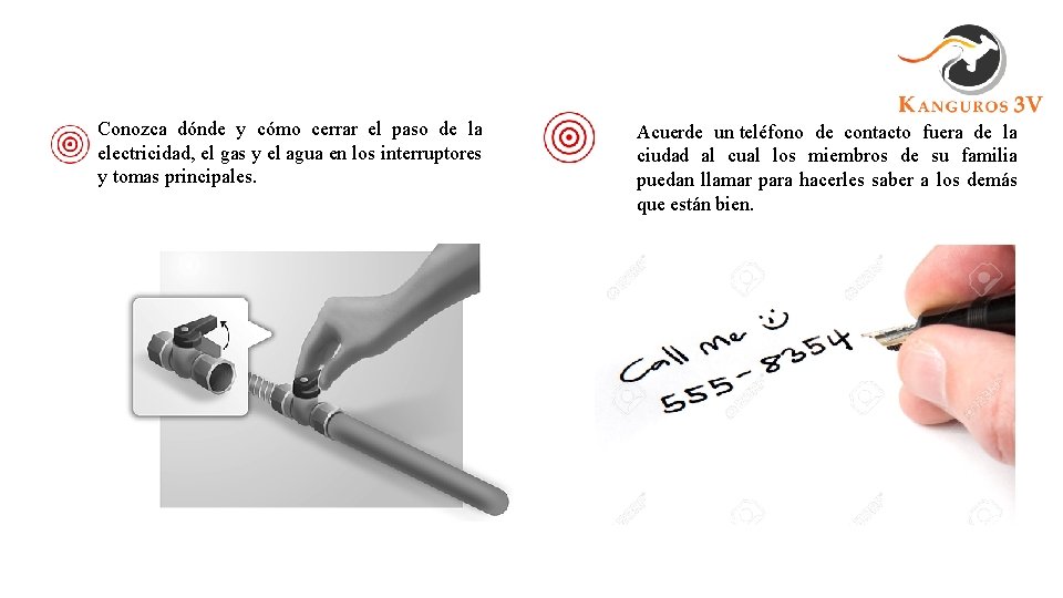 Conozca dónde y cómo cerrar el paso de la electricidad, el gas y el