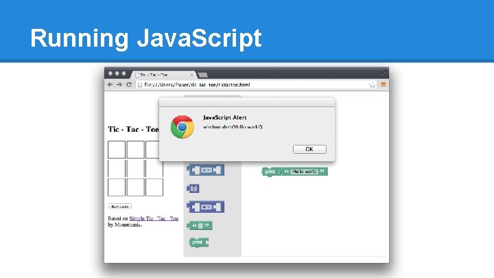 Running Java. Script 