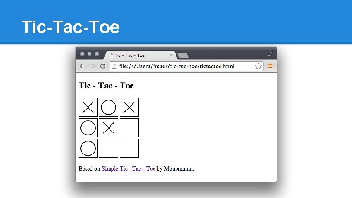Tic-Tac-Toe 