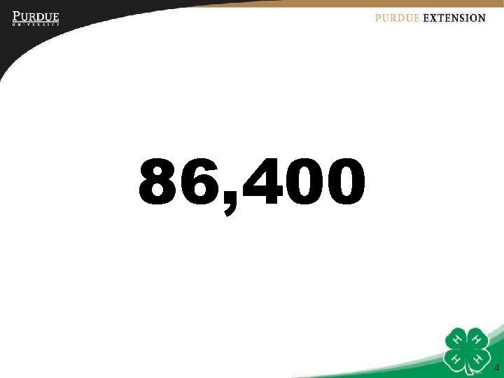 86, 400 4 
