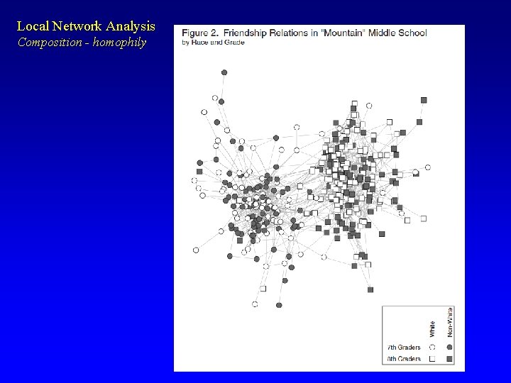 Local Network Analysis Composition - homophily 