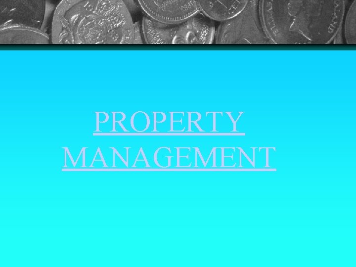 PROPERTY MANAGEMENT 