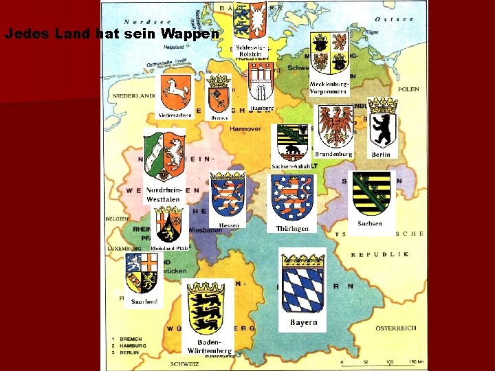 Jedes Land hat sein Wappen 