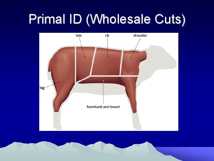 Primal ID (Wholesale Cuts) 