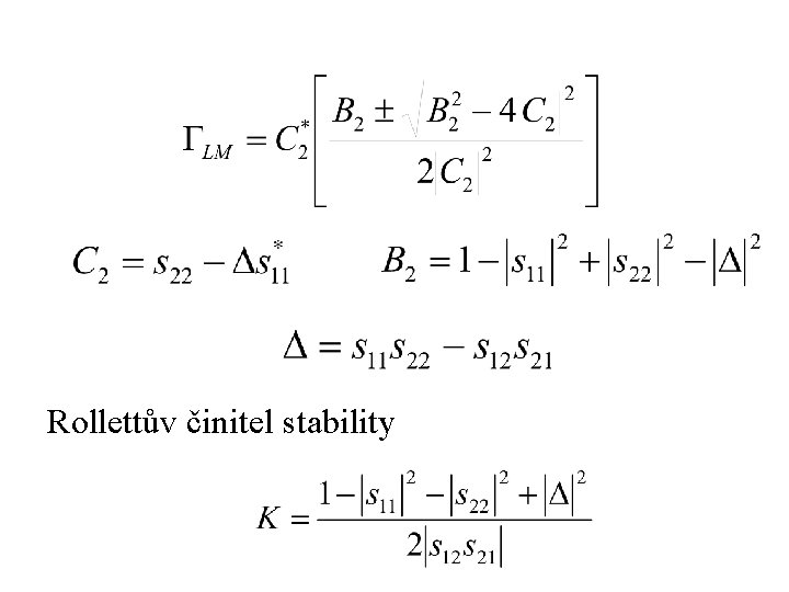 Rollettův činitel stability 