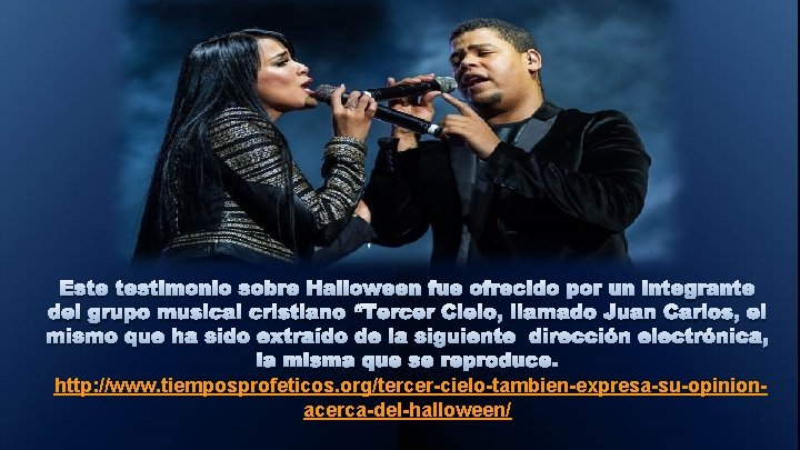 Este testimonio sobre Halloween fue ofrecido por un integrante del grupo musical cristiano “Tercer