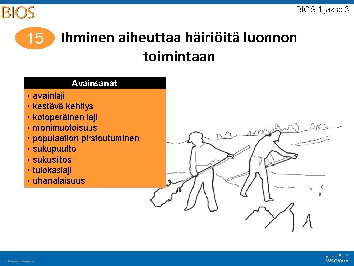 BIOS 1 jakso 3 15 Ihminen aiheuttaa häiriöitä luonnon toimintaan Avainsanat • avainlaji • BIOS 1 jakso 3 15 Ihminen aiheuttaa häiriöitä luonnon toimintaan Avainsanat • avainlaji •