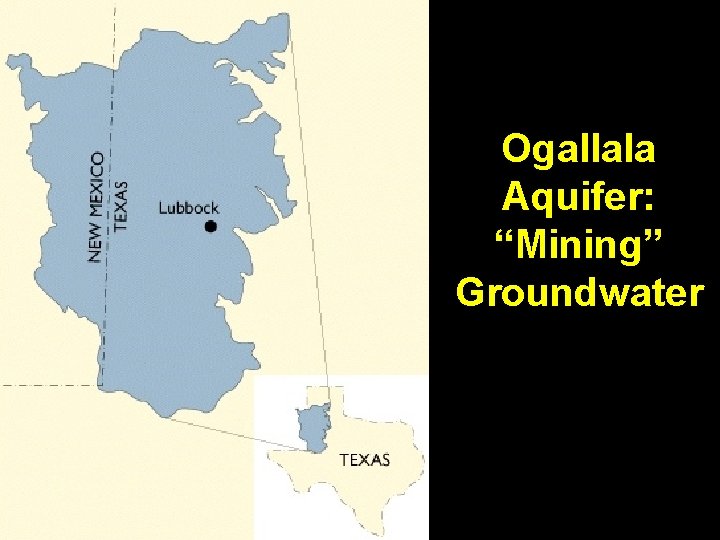 Ogallala Aquifer: “Mining” Groundwater 