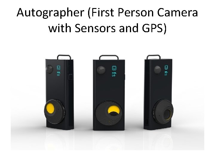 Autographer (First Person Camera with Sensors and GPS) 