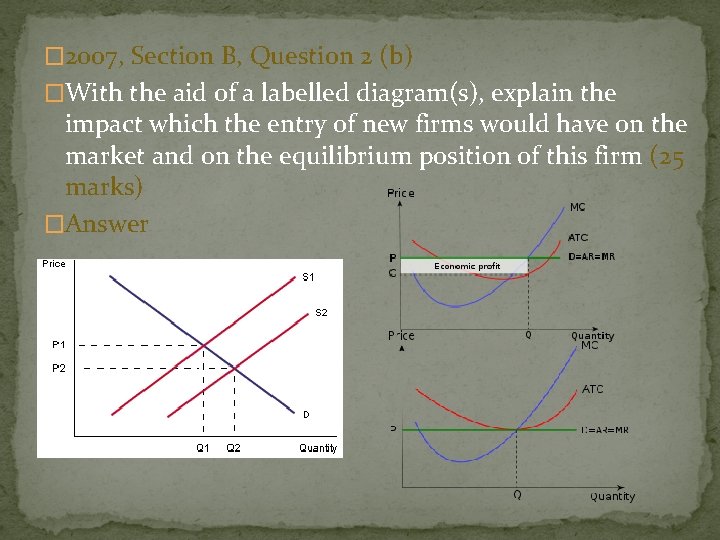 � 2007, Section B, Question 2 (b) �With the aid of a labelled diagram(s),