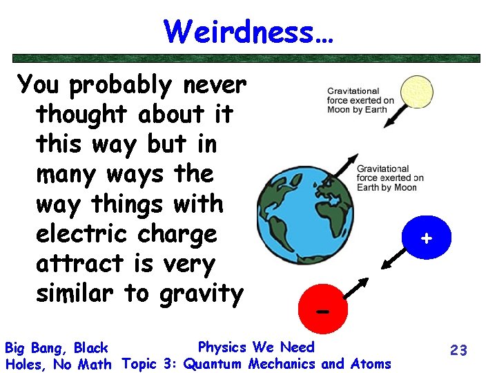Weirdness… You probably never thought about it this way but in many ways the