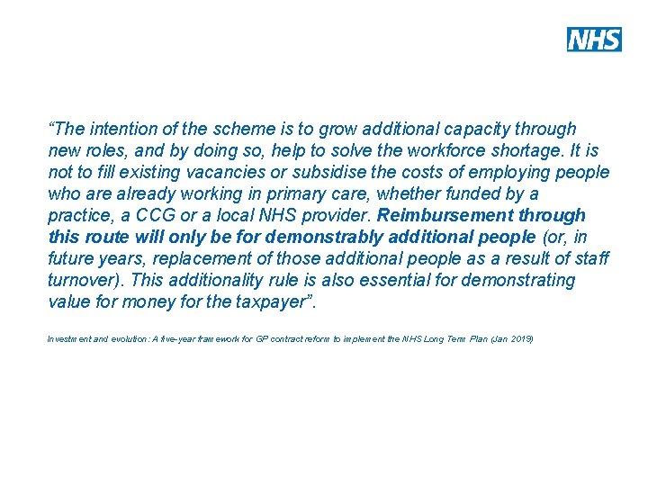 “The intention of the scheme is to grow additional capacity through new roles, and