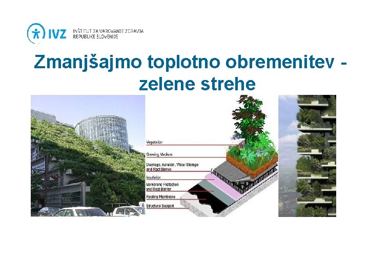 Zmanjšajmo toplotno obremenitev zelene strehe 