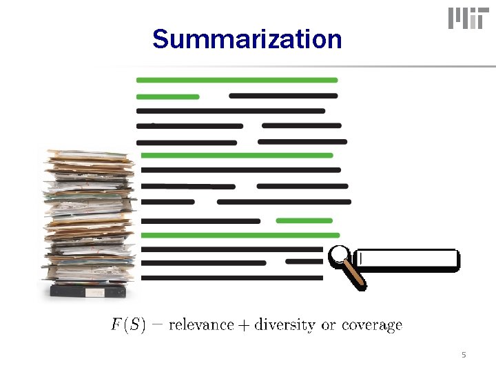 Summarization 5 