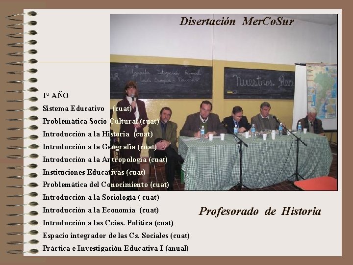 Disertación Mer. Co. Sur 1° AÑO Sistema Educativo (cuat) Problemática Socio Cultural (cuat) Introducción