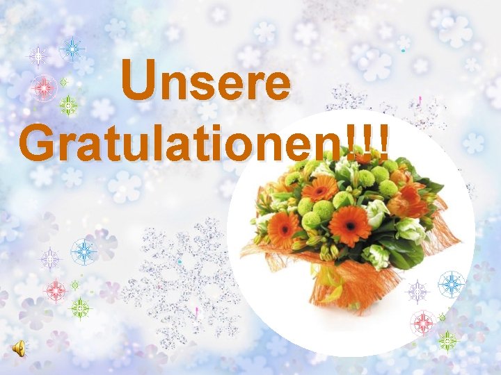 Unsere Gratulationen!!! 