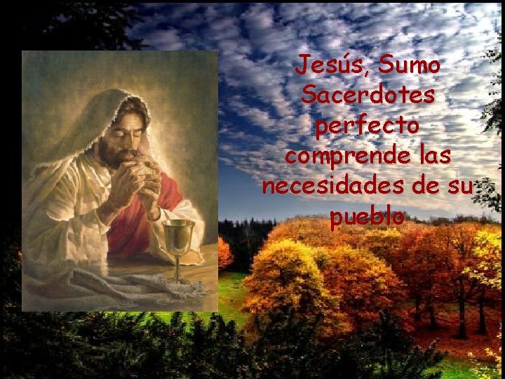 Jesús, Sumo Sacerdotes perfecto comprende las necesidades de su pueblo 