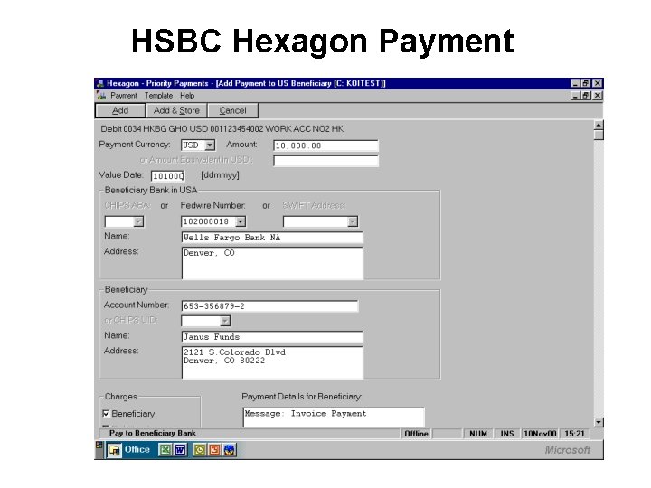 HSBC Hexagon Payment 