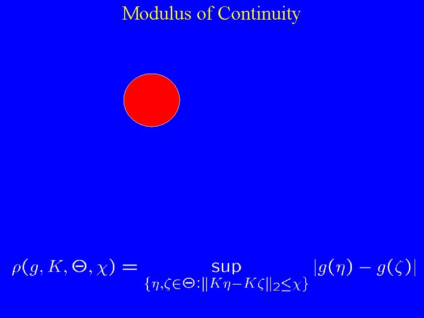 Modulus of Continuity 