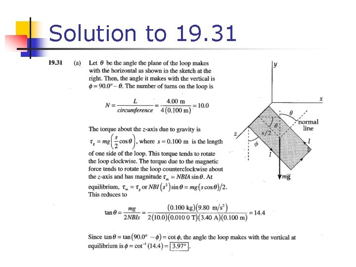 Solution to 19. 31 