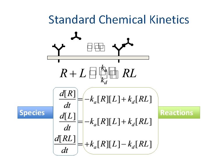 Standard Chemical Kinetics Species Reactions 