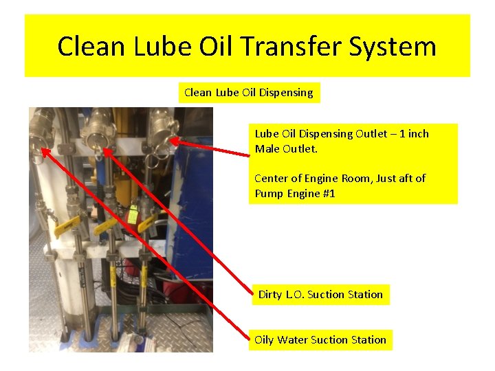 Clean Lube Oil Transfer System Clean Lube Oil Dispensing Outlet – 1 inch Male