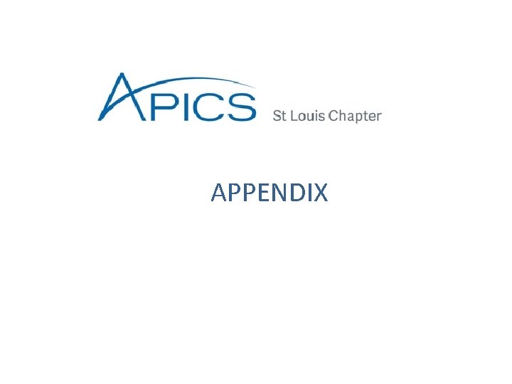 APPENDIX APPENDIX