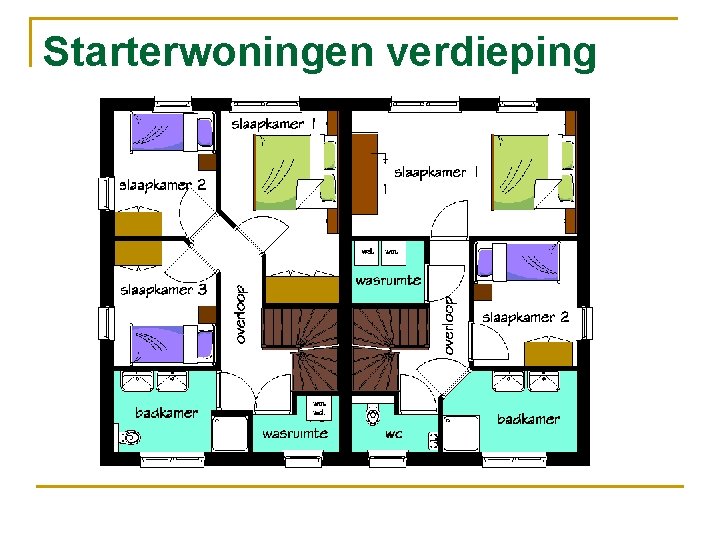 Starterwoningen verdieping 