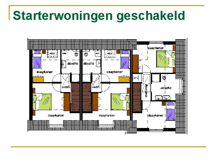 Starterwoningen geschakeld 