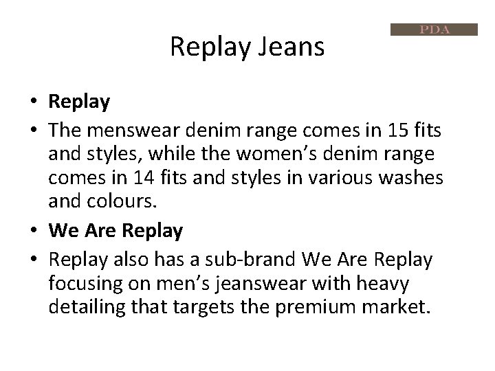 Replay Jeans • Replay • The menswear denim range comes in 15 fits and