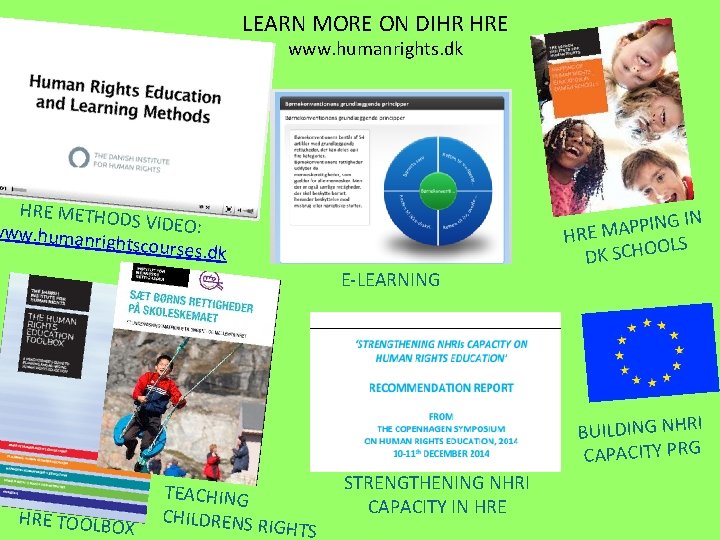 LEARN MORE ON DIHR HRE www. humanrights. dk HRE METHOD S VIDEO: www. human