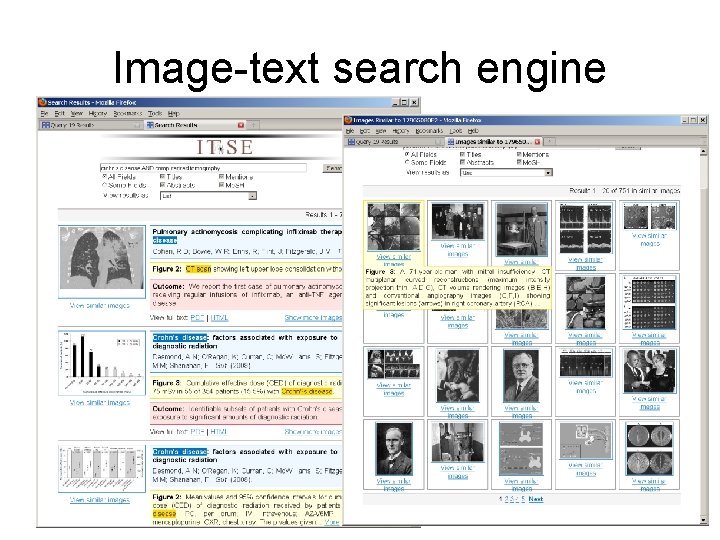 Image-text search engine 