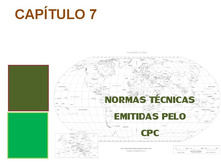 CAPÍTULO 7 NORMAS TÉCNICAS EMITIDAS PELO CPC 