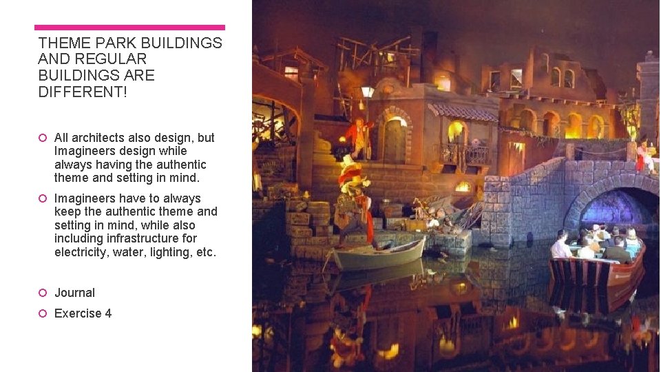 THEME PARK BUILDINGS AND REGULAR BUILDINGS ARE DIFFERENT! All architects also design, but Imagineers