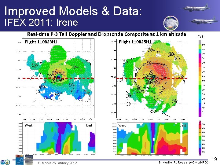 Improved Models & Data: IFEX 2011: Irene Real-time P-3 Tail Doppler and Dropsonde Composite