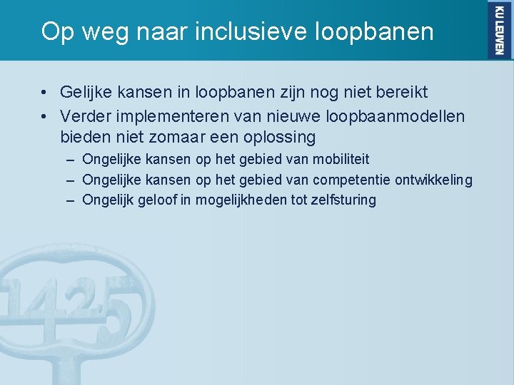 Op weg naar inclusieve loopbanen • Gelijke kansen in loopbanen zijn nog niet bereikt